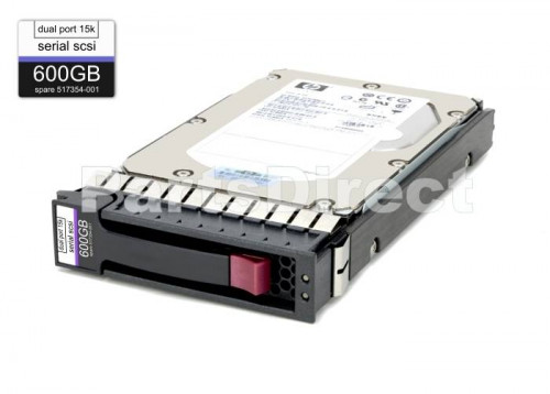 516810-003 HP 600-GB 6G 15K 3.5 DP SAS HDD