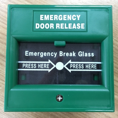 HIP CM-ABK900A Break Glass Emergency Button with Key(สีเขียว) ปุ่มกดมือประตูฉุกเฉิน