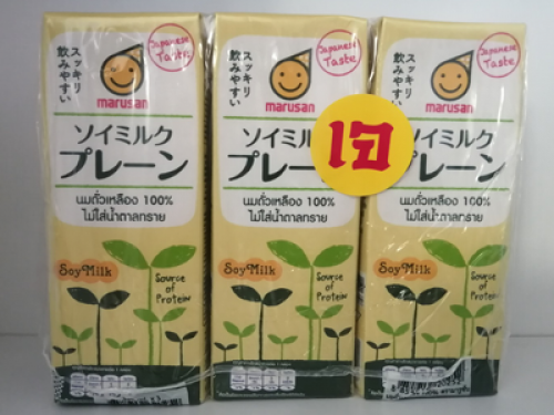 มารูซัน นมถั่วเหลือง100(ไม่มีน้ำตาลทราย) แพค 250ml