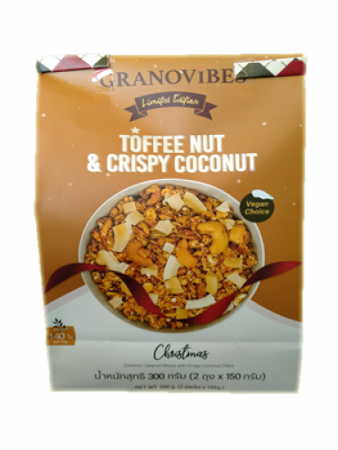 กราโนไวบ์ Toffee nut & crispy coconut(150gx2s)