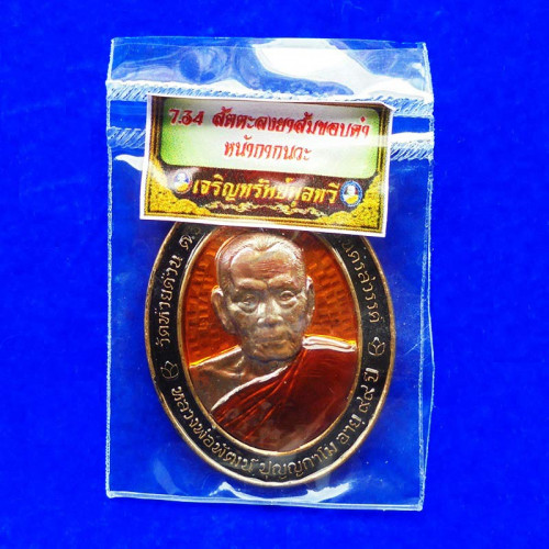 เหรียญเจริญทรัพย์พูลทวี 12 นักษัตร หลวงพ่อพัฒน์ วัดห้วยด้วน เนื้อสัตตะลงยาหน้ากากนวะ ปี 2563 เลข 184 3