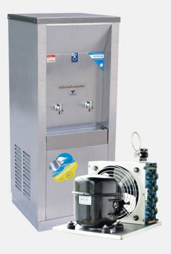 ตู้ทำน้ำเย็น maxcool แบบต่อท่อประปา 2 ก๊อก รุ่น MC-2P 1