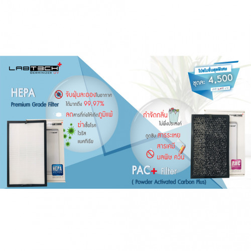 แผ่นกรอง Hepa Premium Grade & PAC+ Filter