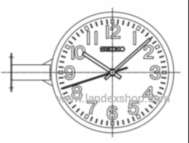 NTP Secondary Clock (Analogue indoor) Double-faced / Suspended type & Wall bracket type SCN-360(ø315 2