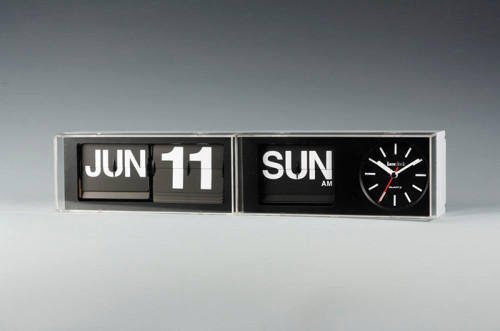 นาฬิกาแขวนผนังพร้อมปฏิทินแบบแผ่นพับ iamclock Convertable Calendar Flip Clock IMC-890