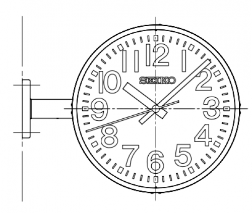 NTP Secondary Clock (Analogue Outdoor) Double-faced / Suspended type & wall bracket type & Pole  SCN