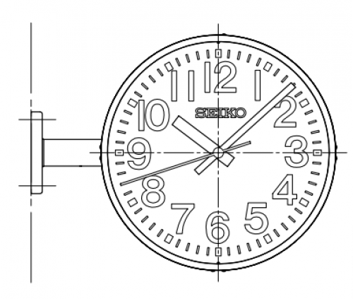 NTP Secondary Clock (Analogue Outdoor) Double-faced / Suspended type & wall bracket type & Pole type