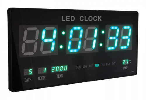 นาฬิกาแขวนผนังระบบ LED (Green LED Calendar Wall Clock JH4622G) 1