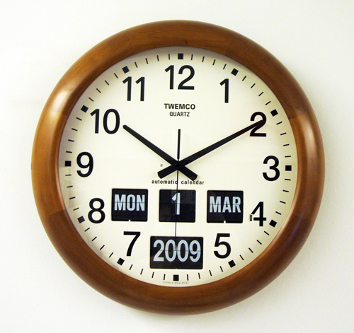 นาฬิกาพร้อมกับปฎิทินแบบแผ่นพับ TWEMCO BQ-368 (Flip clock)