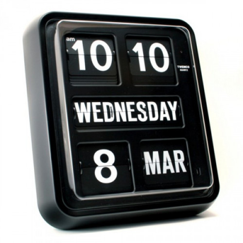 นาฬิกาแขวนผนังพร้อมปฏิทินระบบแผ่นพับ TWEMCO SERIES-170 (Flip clock)