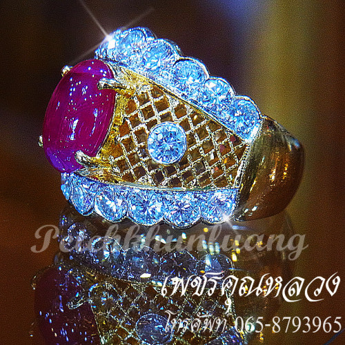 แหวนทับทิมประดับเพชร..แหวนหมั้น..แหวนแต่งงาน..ของขวัญ..ของฝาก..เพชรคัดน้ำงามเล่นไฟดีสุดสุดค่ะ** 1