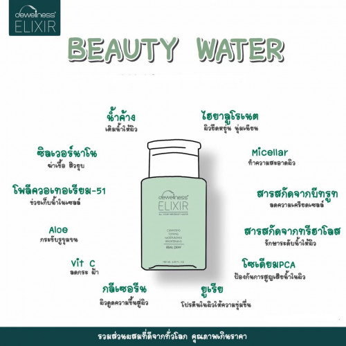 (รวมส่ง) DEWellness Beauty Water 180ml. 4
