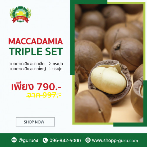 Macadamia Triple Set