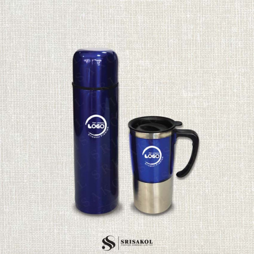 ชุด Gift set กระติกน้ำ+แก้วน้ำ พร้อมกล่อง รหัส A2407-12PP 4