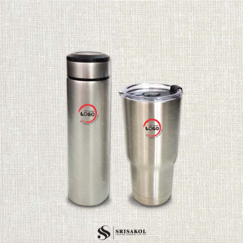 ชุด Gift set กระติกน้ำ + แก้วน้ำ พร้อมกล่อง รหัส A2407-14PP 3