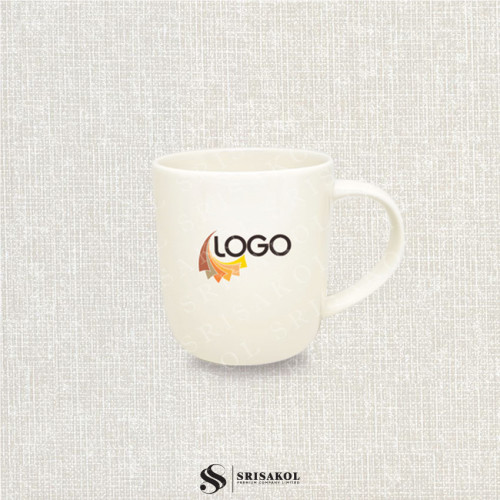 แก้วกาแฟเซรามิคก้นมน เนื้อนิวโบน รหัส A2221-4GN 1