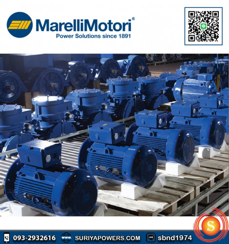 มอเตอร์เมอร์รารี่ Marelli 0.5 HP รุ่น MAA 71B4 6