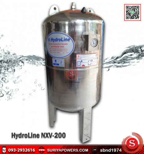 ถังแรงดันน้ำสแตนเลส Hydroline รุ่น NXV-200 ไฮโดรไลน์