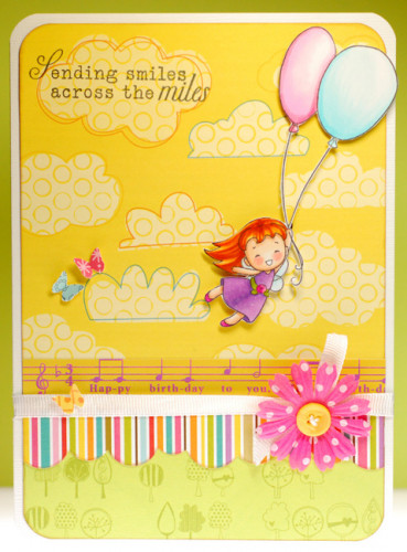 SN Fairwee Daphne's Balloons stamp แสตมป์ Rubber คุณภาพ เล็งตำแหน่งที่จะปั๊มได้ นำเข้าจาก USA