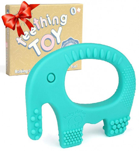 Baby Elefun : BBEAMZ001* ยางกัดรูปช้าง Baby Teething Toys, Green