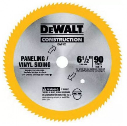 DEWALT : DWTDW9153* ใบตัด 6-1/2-Inch Circular Saw Blade for Paneling Vinyl