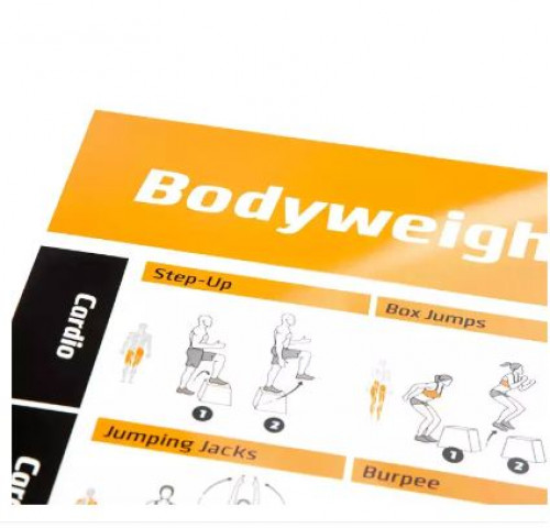 NewMe Fitness : NMFBDWVOL1* แผ่นโปสเตอร์ NewMe Fitness Bodyweight Workout Exercise Poster