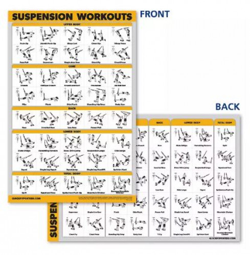 QuickFit : QKFSPS* โปสเตอร์ QuickFit Suspension Workout Exercise Poster