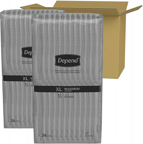 Depend : DPNMEN-XL* กางเกงผ้าอ้อมผู้ใหญ่ FIT-FLEX Incontinence Underwear Men-XL 1