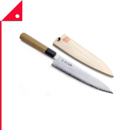 Yoshihiro : YSH NSGY21* มีดเชฟญี่ปุ่น  Japanese Chefs Knife Octagonal Ambrosia Handle 8.25 Inch.