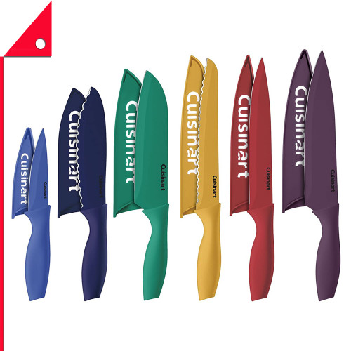 Cuisinart : CSN C55-12PCKSAM* ชุดมีด Color Knife Set with Blade Guards(6 knives and 6 knife covers)