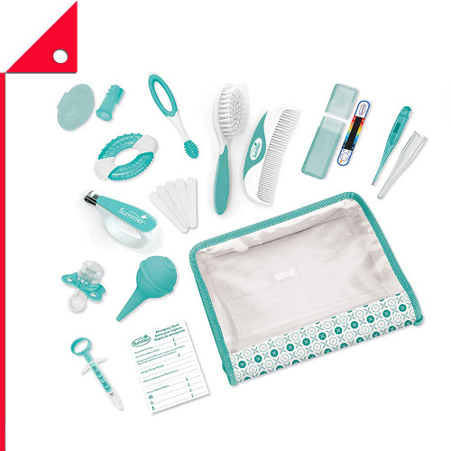 Summer : SMI 14474* ชุดอุปกรณ์ดูแลสุขภาพเด็ก Summer Complete Nursery Care Kit, Teal/White