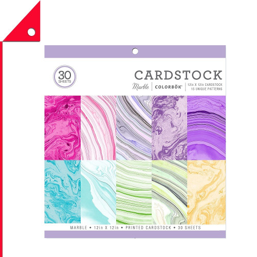 ColorBok : CLB71876B* กระดาษการ์ดสี Cardstock Paper Pad Marble 30 Sheets