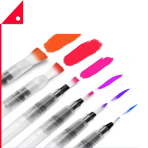 Ohuhu : OHH4336960679* ปากกาหัวพู่กัน Water Coloring Brush Pens Set of 6