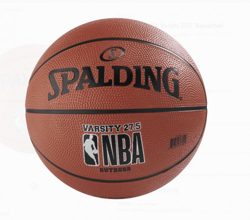 Spalding : SPD71155E* ลูกบาสเกตบอล NBA Varsity Basketball, Size 5