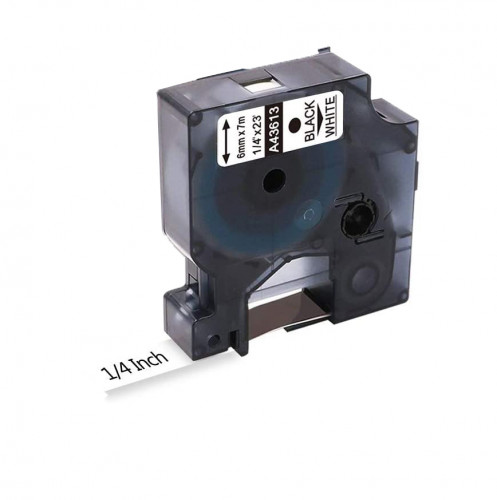 Freshworld : FHWA43613* เทปพิมพ์อักษร Compatible Labeling Tape 1pk. (1/4 Inch. Black on White)