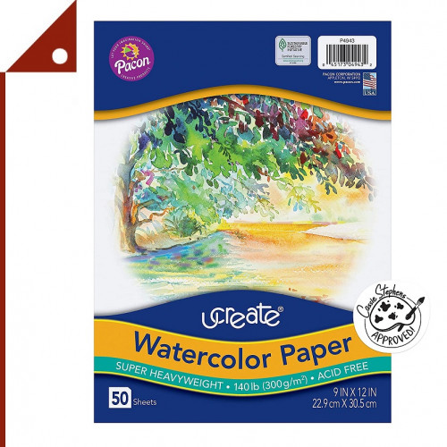 UCreate : UCAP4943* กระดาษวาดรูป Watercolor Paper 9 x 12 Inch.